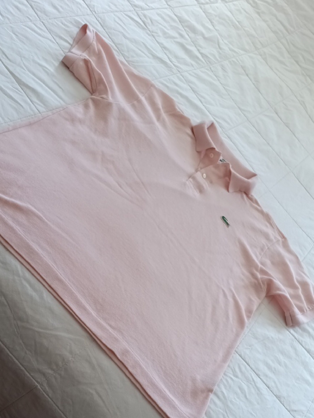 Lacoste Pale Pink Short Sleeve Polo